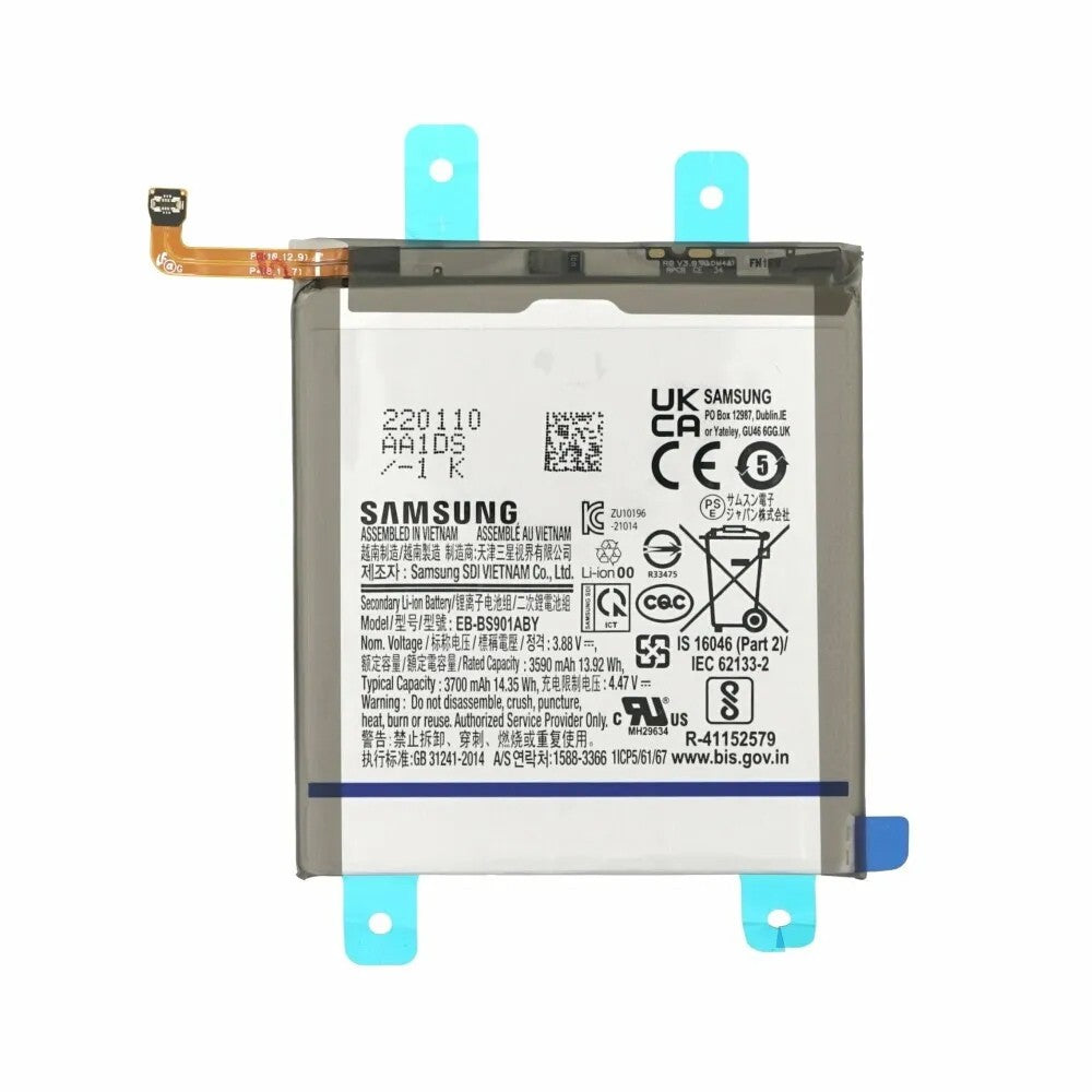 Samsung Galaxy Galaxy S22 S901B Battery 3590mAh EB-BS901ABY GH82-27494A (Gold) Samsung Galaxy Galaxy S22 S901B Battery 3590mAh EB-BS901ABY GH82-27494A (Gold)